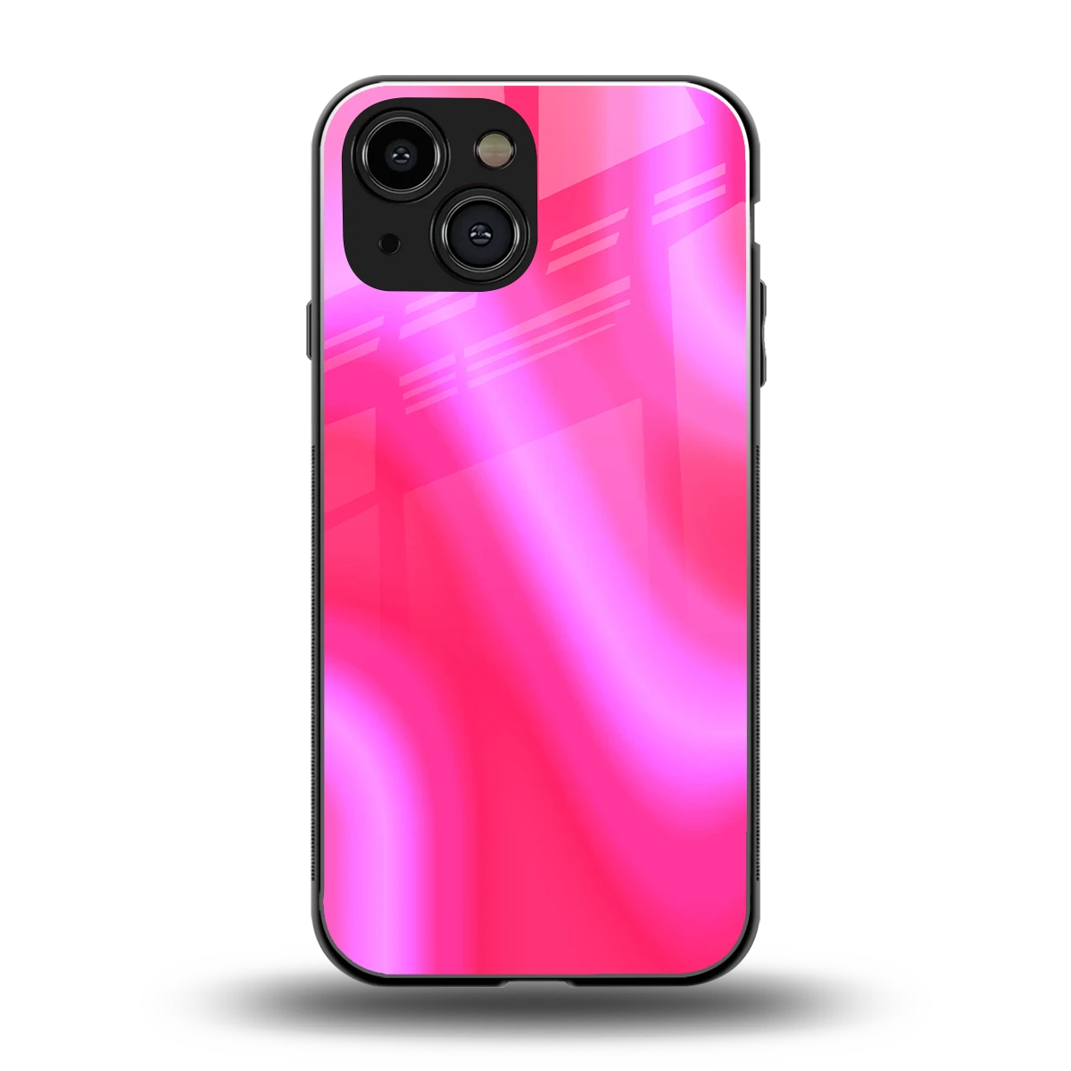 Blush Flow back phone cover | glass case for iphone 13 mini