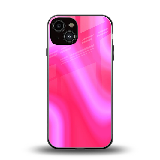 Blush Flow back phone cover | glass case for iphone 13