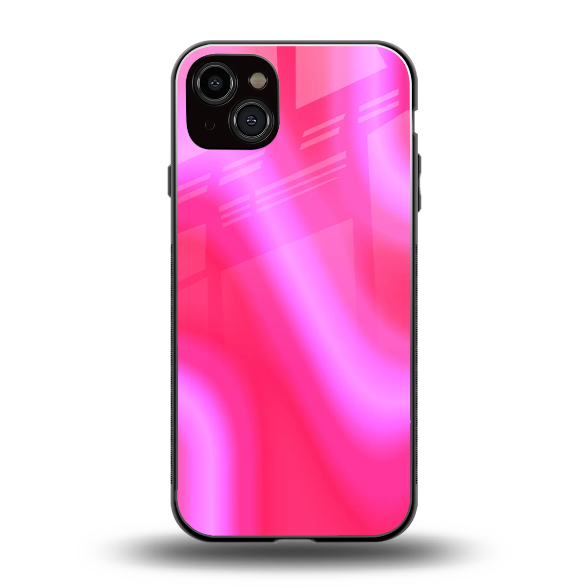 Blush Flow back phone cover | glass case for iphone 14 plus