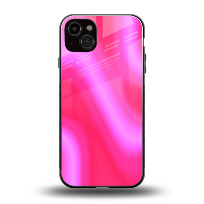 Blush Flow back phone cover | glass case for iphone 14 plus