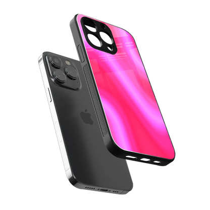 Blush Flow sleek iphone 15 pro max cover with tempered glass back and TPU edges