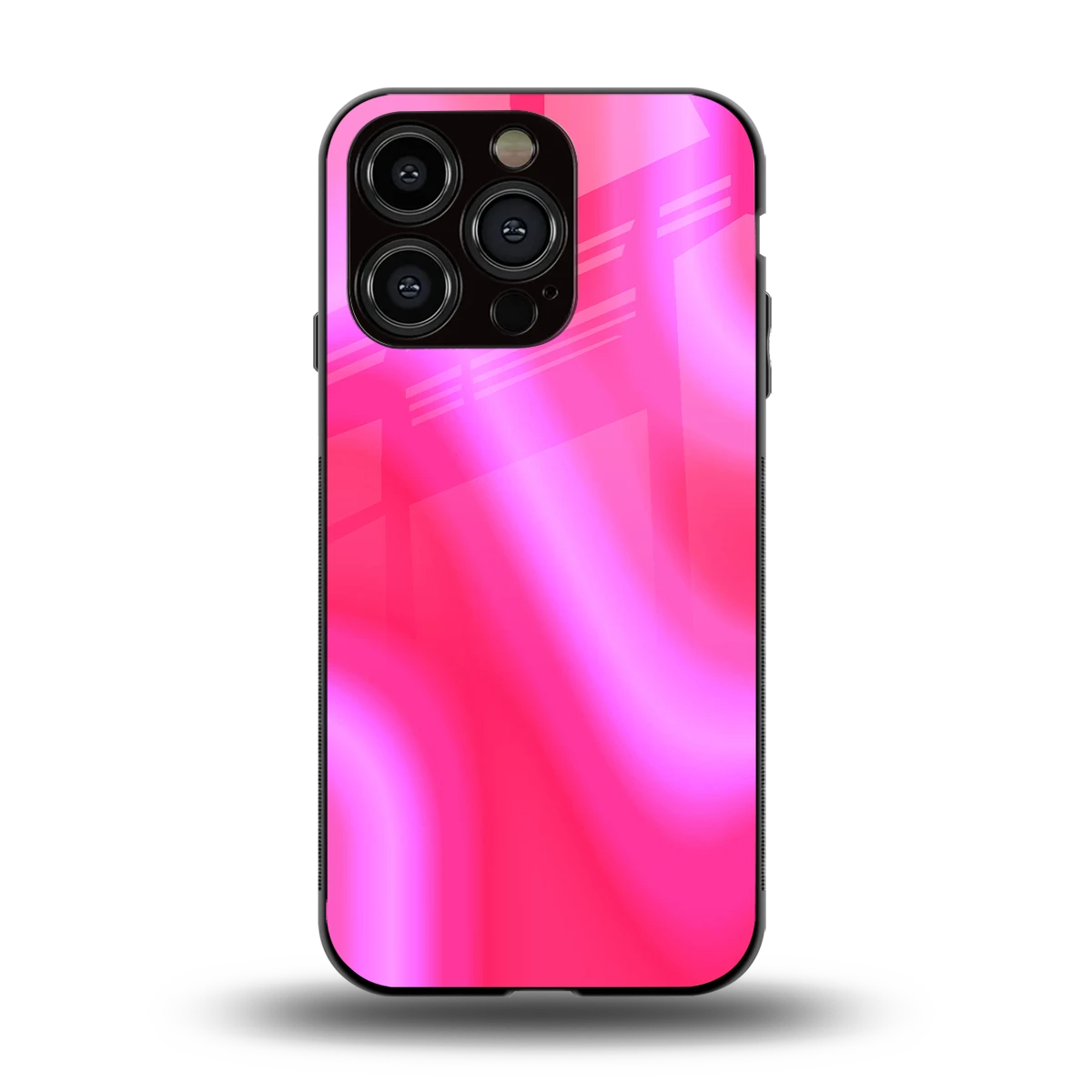 Blush Flow back phone cover | glass case for iphone 15 pro