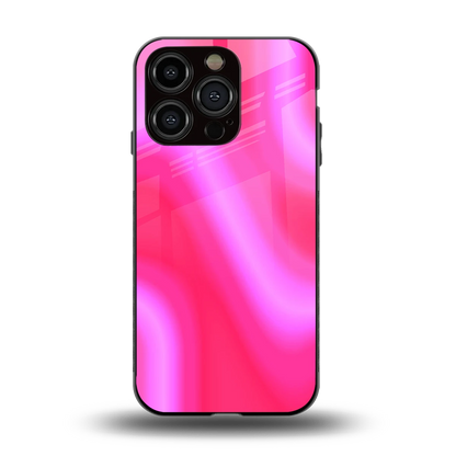 Blush Flow back phone cover | glass case for iphone 15 pro