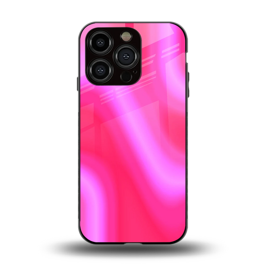 Blush Flow back phone cover | glass case for iphone 15 pro