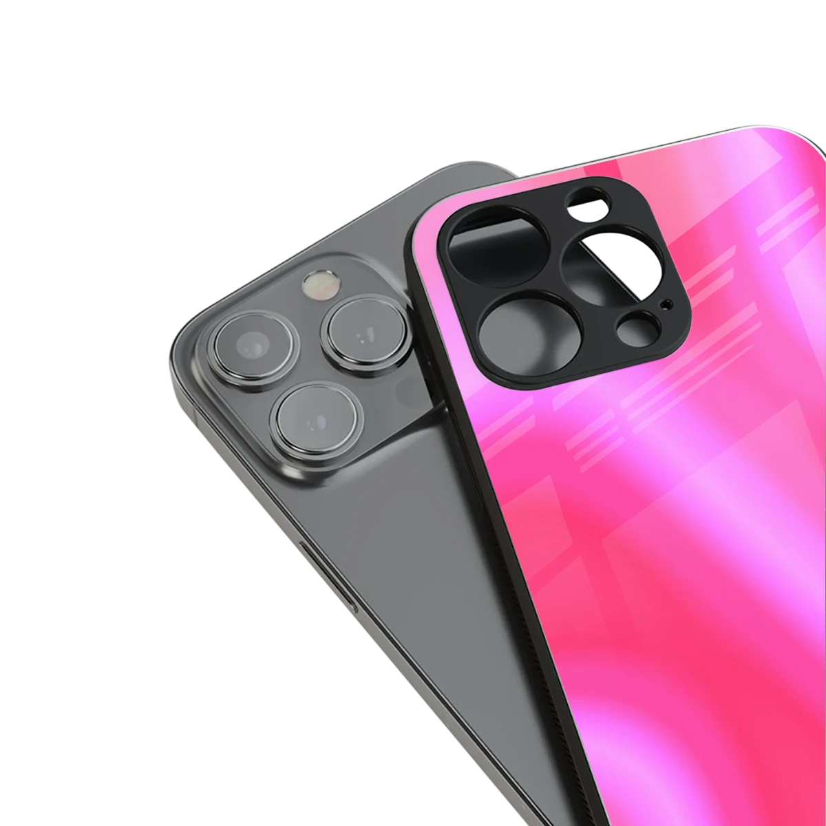 Blush Flow stylish phone case for iphone 15 pro max | glossy glass and slim fit