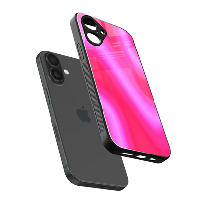 Blush Flow sleek iPhone 16 cover with tempered glass back and TPU edges