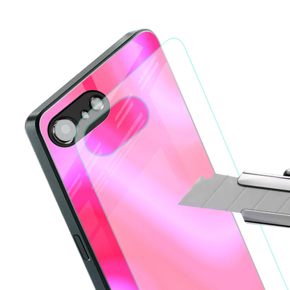 Blush Flow stylish phone case for iphone 16e | glossy glass and slim fit