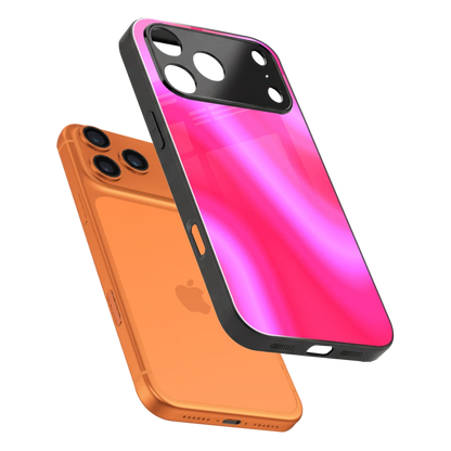 Blush Flow sleek iphone 17 pro max cover with tempered glass back and TPU edges