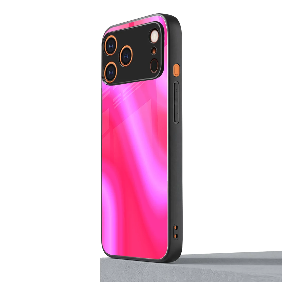 Blush Flow iphone 17 pro mobile cover | shockproof glass phone case