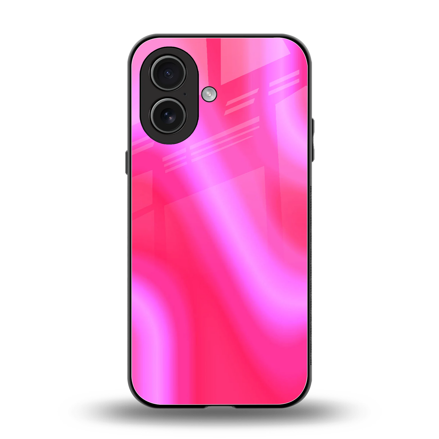 Blush Flow back phone cover | glass case for iphone 17
