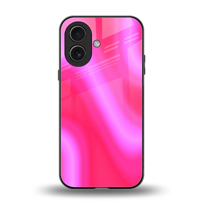 Blush Flow back phone cover | glass case for iphone 17
