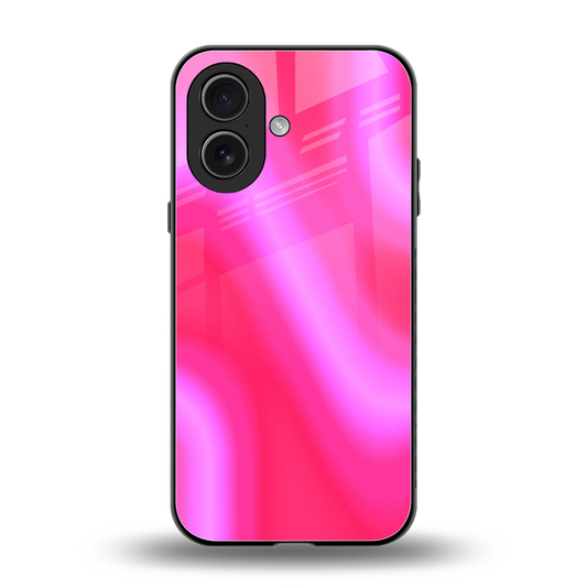 Blush Flow back phone cover | glass case for iphone 17