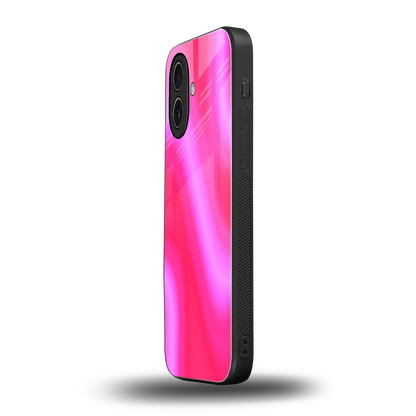 Blush Flow iphone 17 mobile cover | shockproof glass phone case