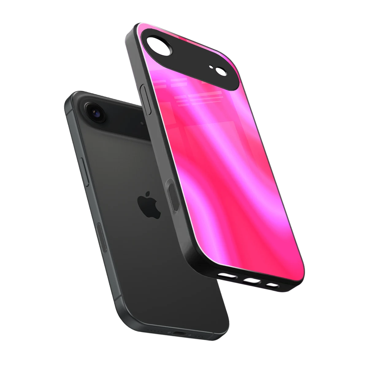 Blush Flow sleek iphone air cover with tempered glass back and TPU edges