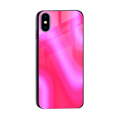 Blush Flow sleek iphone x cover with tempered glass back and TPU edges