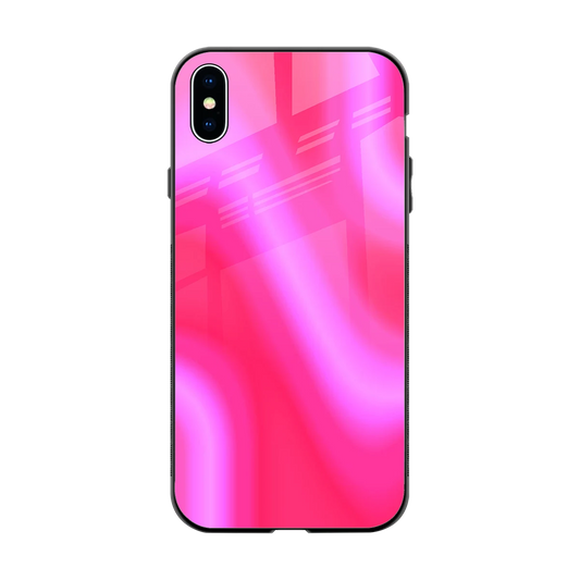 Blush Flow back phone cover | glass case for iphone xs max