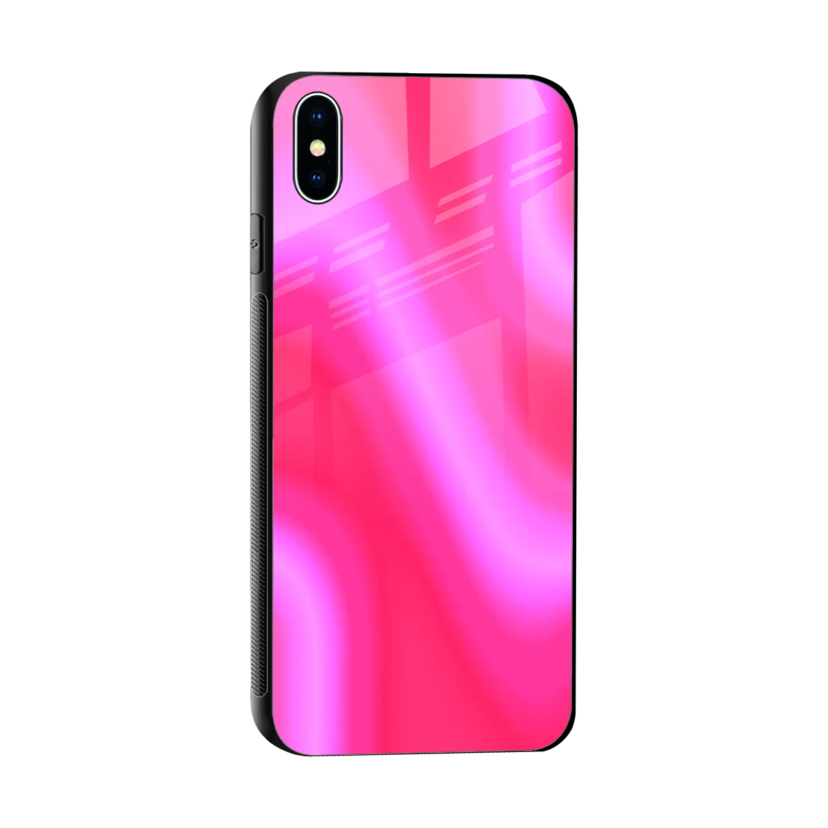 Blush Flow sleek iphone xs max cover with tempered glass back and TPU edges