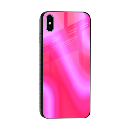 Blush Flow sleek iphone xs max cover with tempered glass back and TPU edges