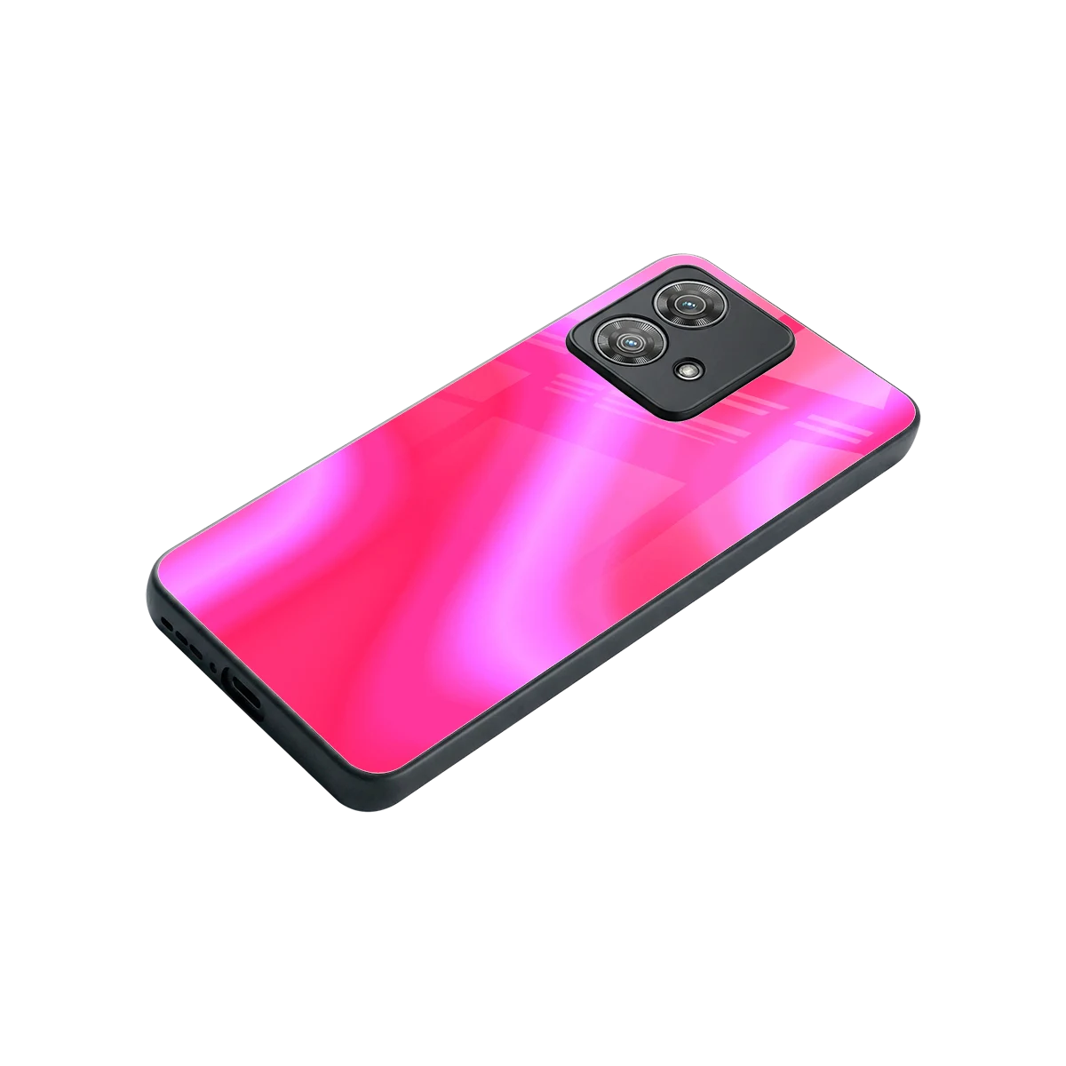 Blush Flow stylish phone case for motorola edge 40 neo 5g | glossy glass and slim fit