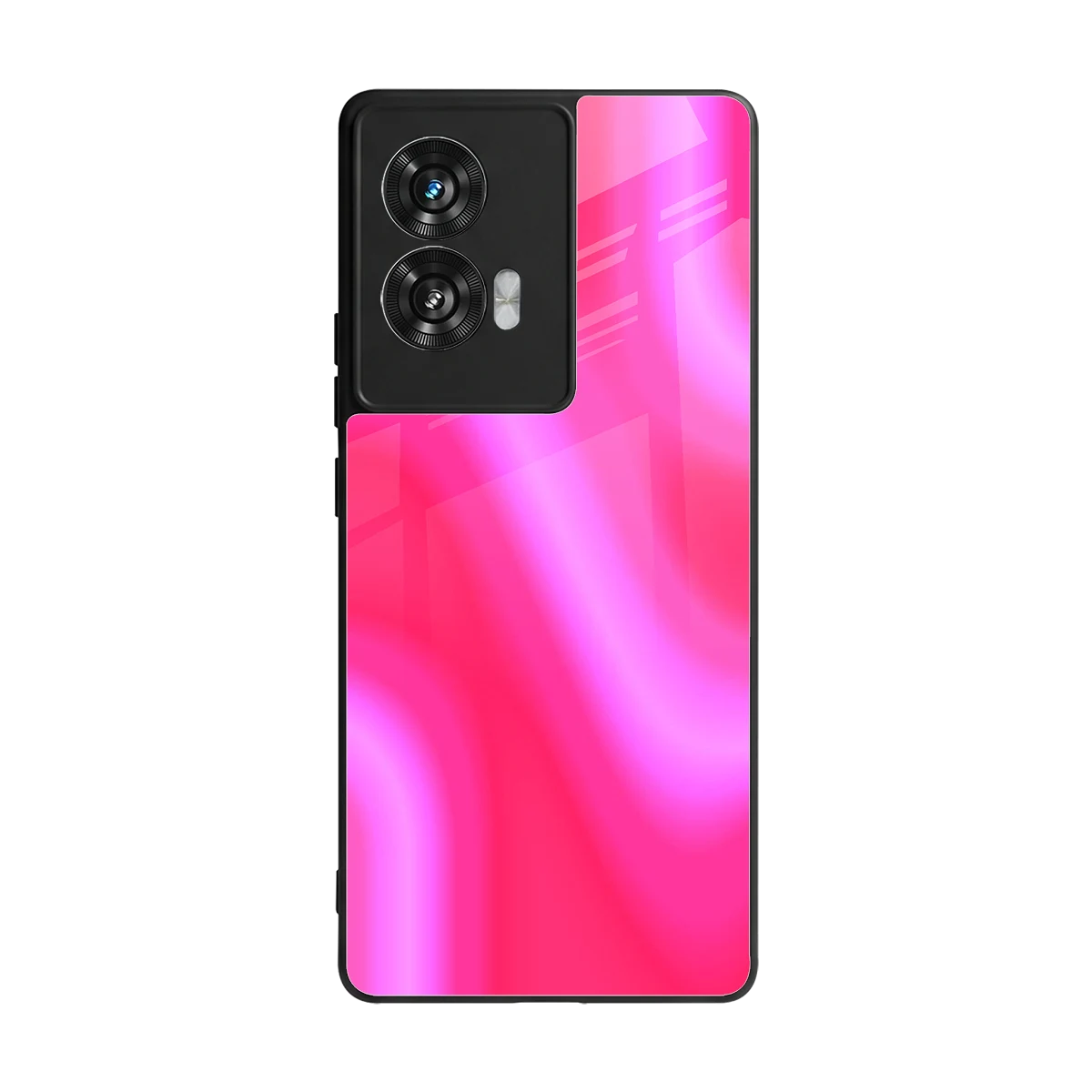 Blush Flow back phone cover | glass case for motorola edge 50 fusion