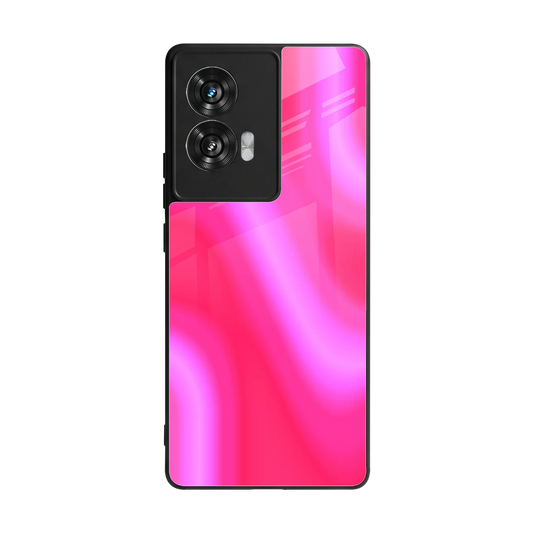 Blush Flow back phone cover | glass case for motorola edge 50 fusion