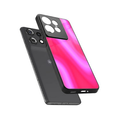 Blush Flow sleek motorola edge 50 pro cover with tempered glass back and TPU edges