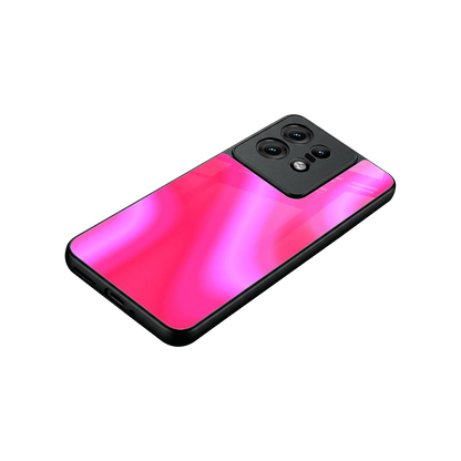 Blush Flow stylish phone case for motorola edge 50 pro | glossy glass and slim fit
