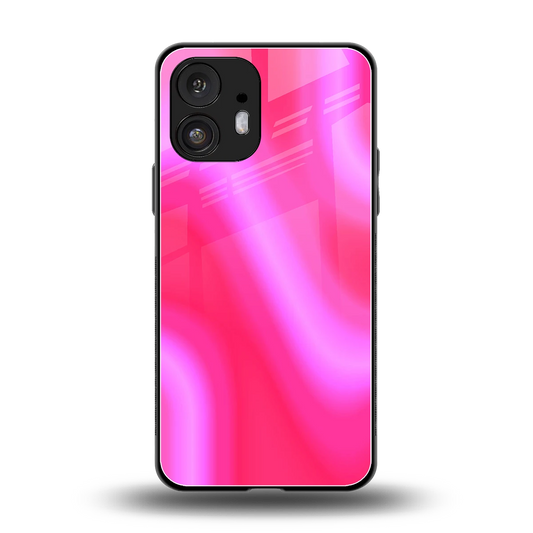 Blush Flow back phone cover | glass case for nothing phone 2