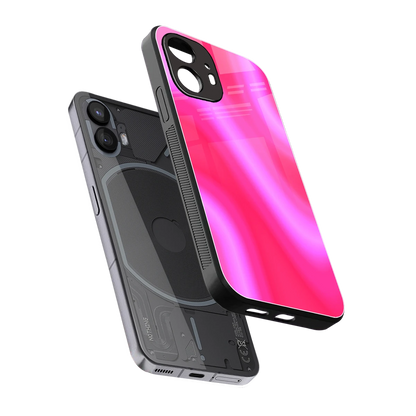 Blush Flow sleek nothing phone 2 cover with tempered glass back and TPU edges