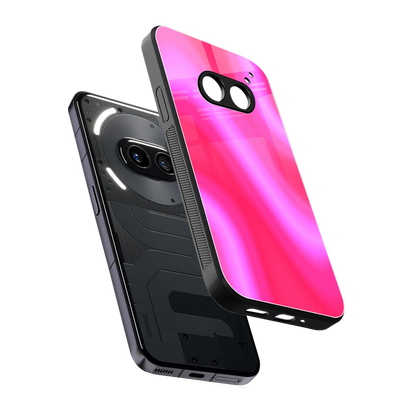 Blush Flow sleek nothing phone 2a cover with tempered glass back and TPU edges