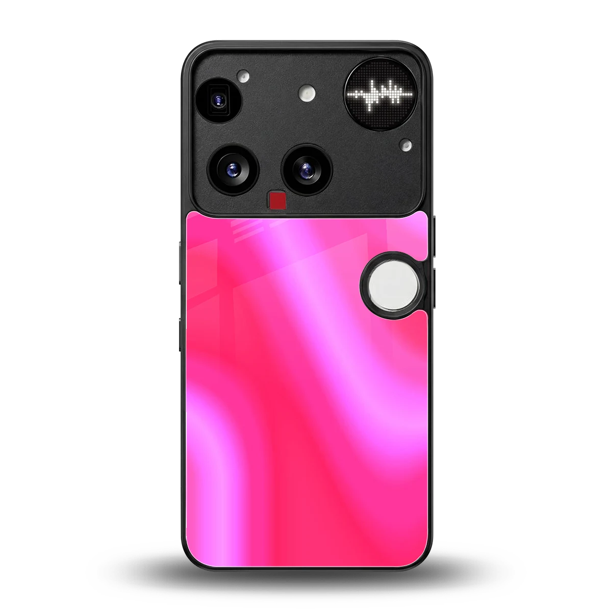 Blush Flow back phone cover | glass case for nothing phone 3