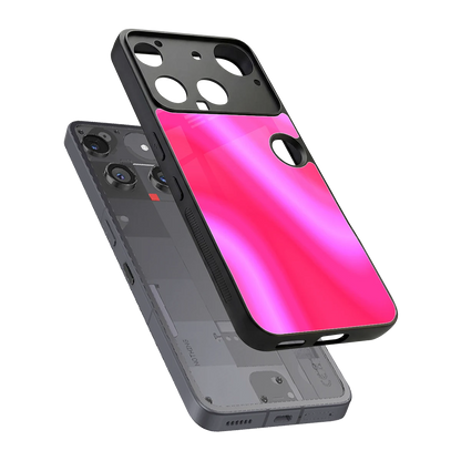 Blush Flow sleek nothing phone 3 cover with tempered glass back and TPU edges