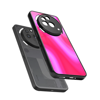 Blush Flow sleek nothing phone 3a pro cover with tempered glass back and TPU edges