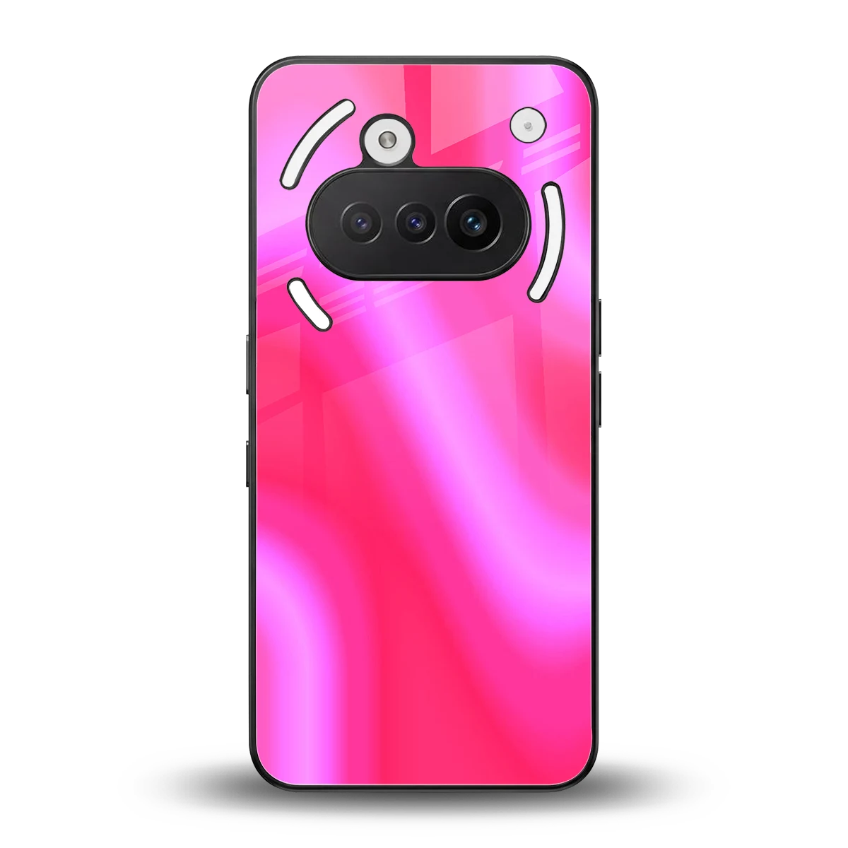 Blush Flow back phone cover | glass case for nothing phone 3a