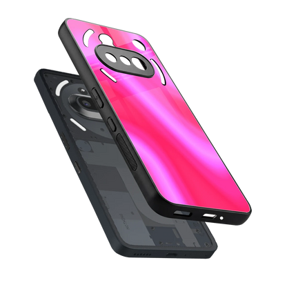 Blush Flow sleek nothing phone 3a cover with tempered glass back and TPU edges