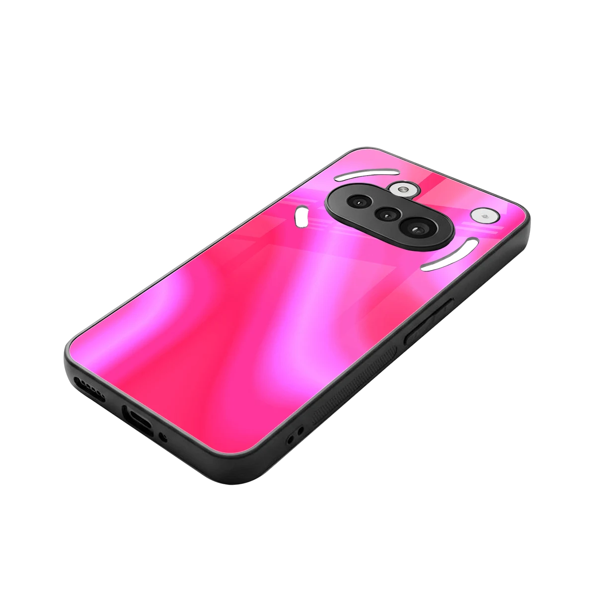 Blush Flow stylish phone case for nothing phone 3a | glossy glass and slim fit