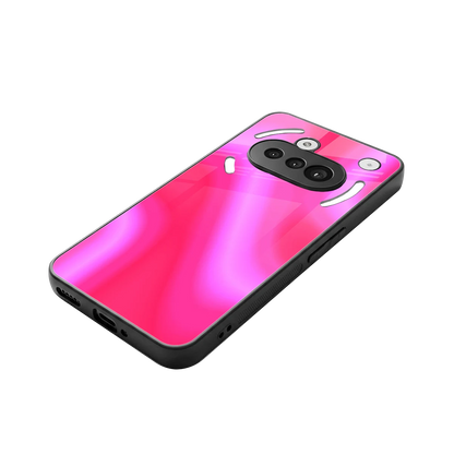 Blush Flow stylish phone case for nothing phone 3a | glossy glass and slim fit