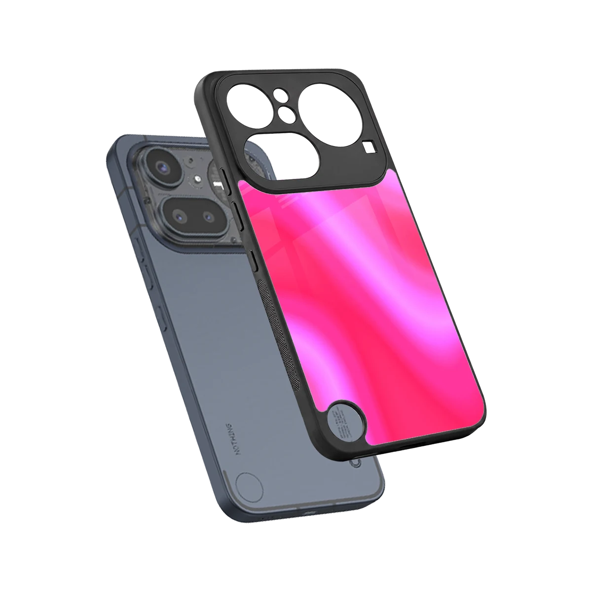 Blush Flow sleek nothing phone 4a pro cover with tempered glass back and TPU edges