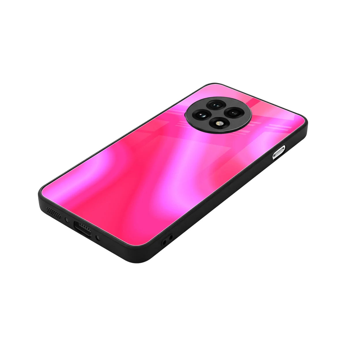 Blush Flow stylish phone case for oneplus 13r | glossy glass and slim fit