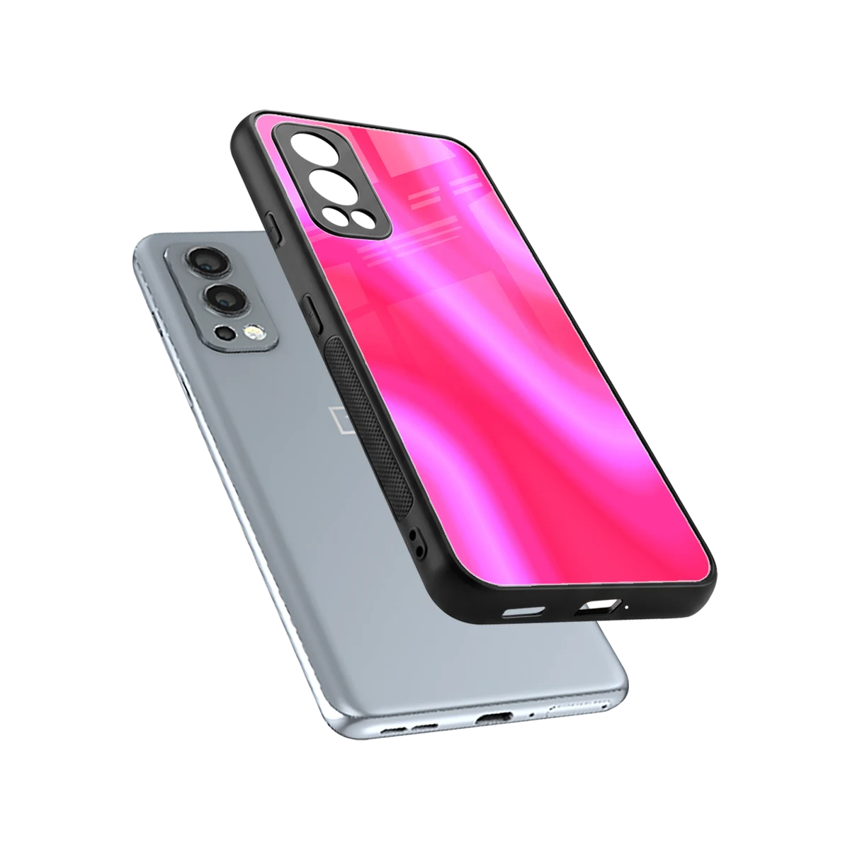 Blush Flow sleek oneplus nord 2 cover with tempered glass back and TPU edges