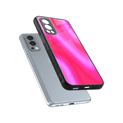 Blush Flow sleek oneplus nord 2 cover with tempered glass back and TPU edges