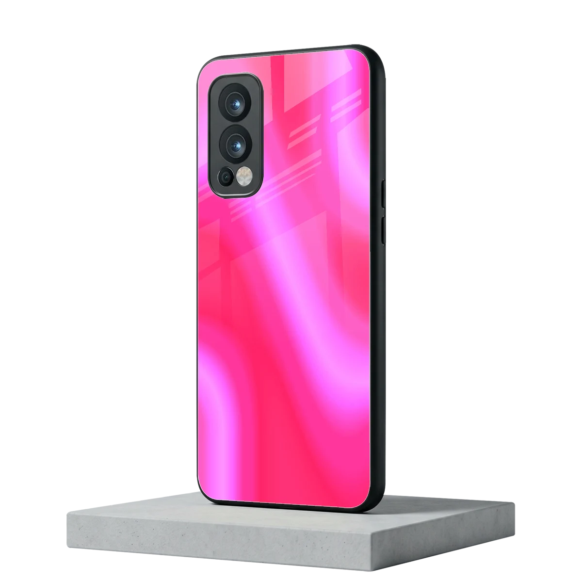 Blush Flow oneplus nord 2 mobile cover | shockproof glass phone case