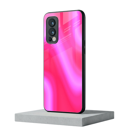 Blush Flow oneplus nord 2 mobile cover | shockproof glass phone case