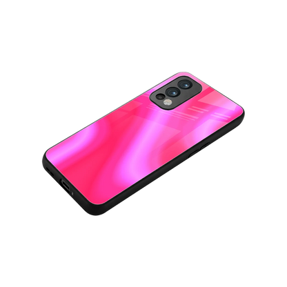 Blush Flow stylish phone case for oneplus nord 2 | glossy glass and slim fit