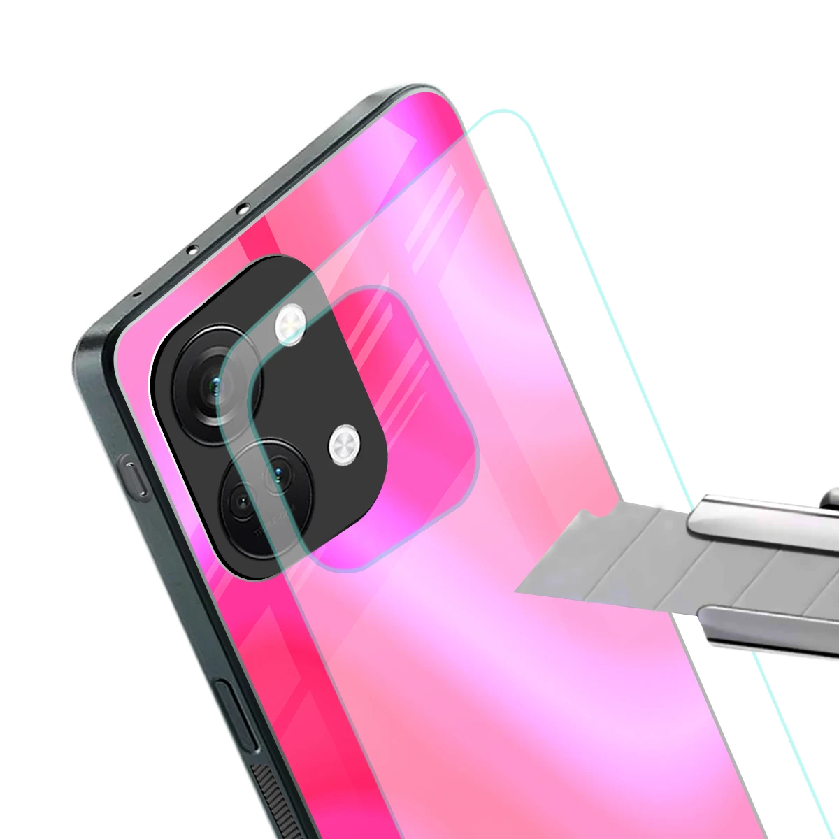 Blush Flow stylish phone case for oneplus nord 3 | glossy glass and slim fit