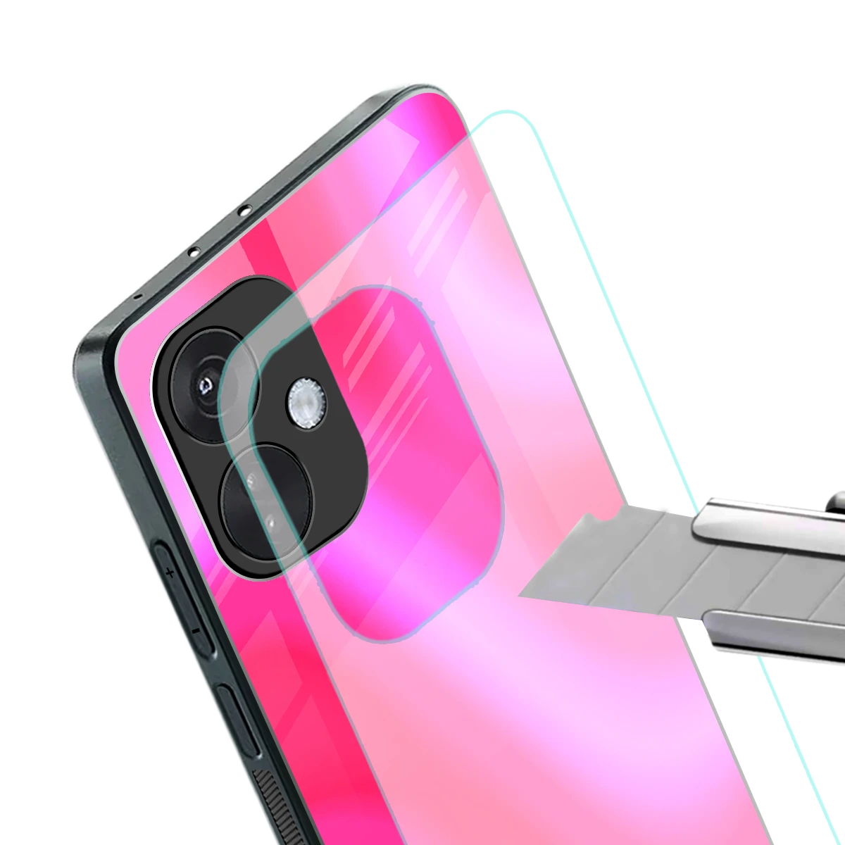 Blush Flow stylish phone case for oneplus nord ce 3 | glossy glass and slim fit