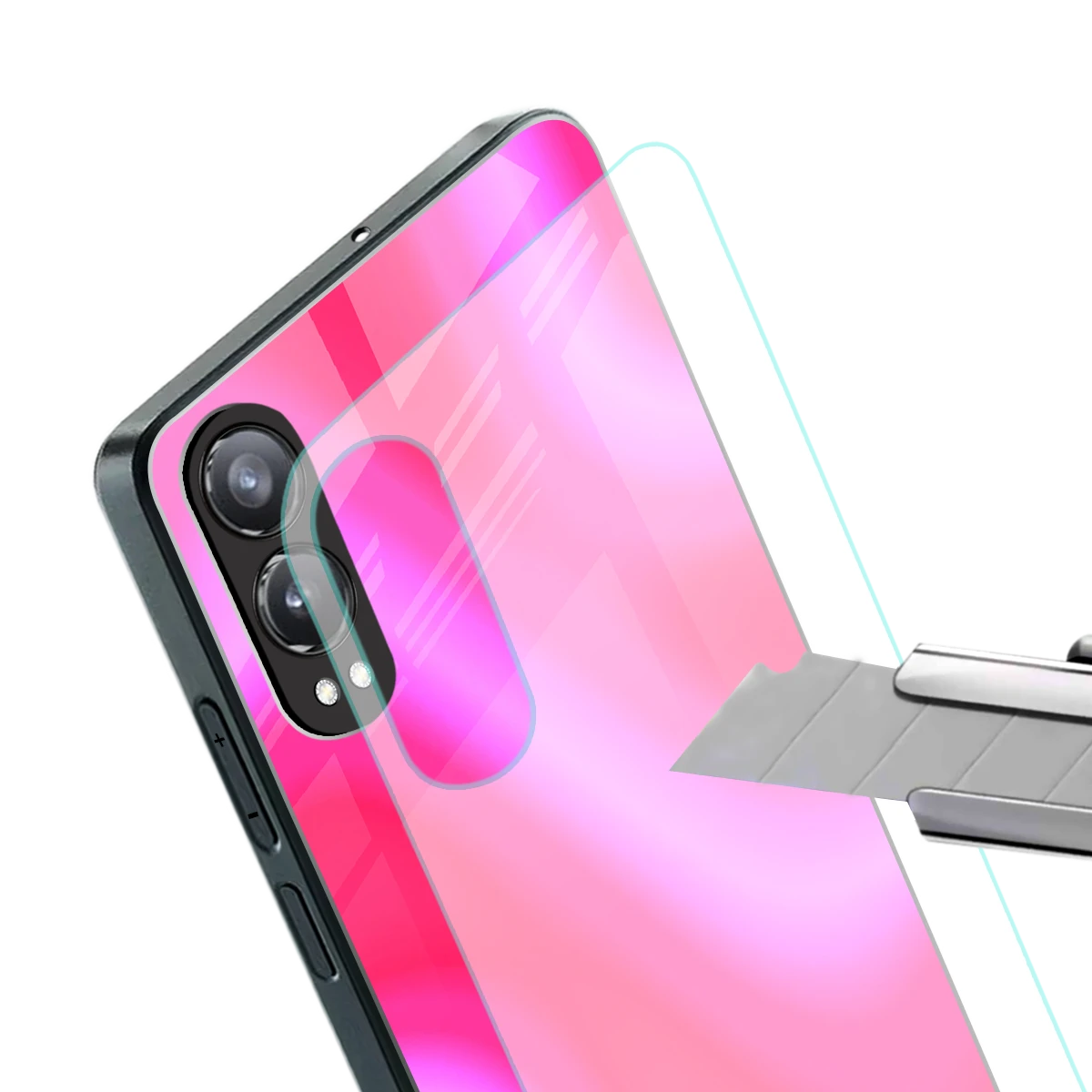 Blush Flow stylish phone case for oneplus nord ce 4 lite | glossy glass and slim fit