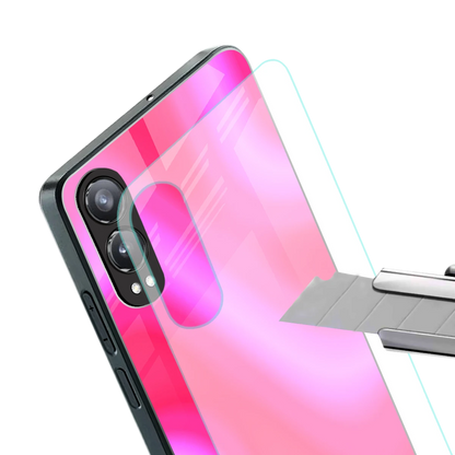 Blush Flow stylish phone case for oneplus nord ce 4 lite | glossy glass and slim fit