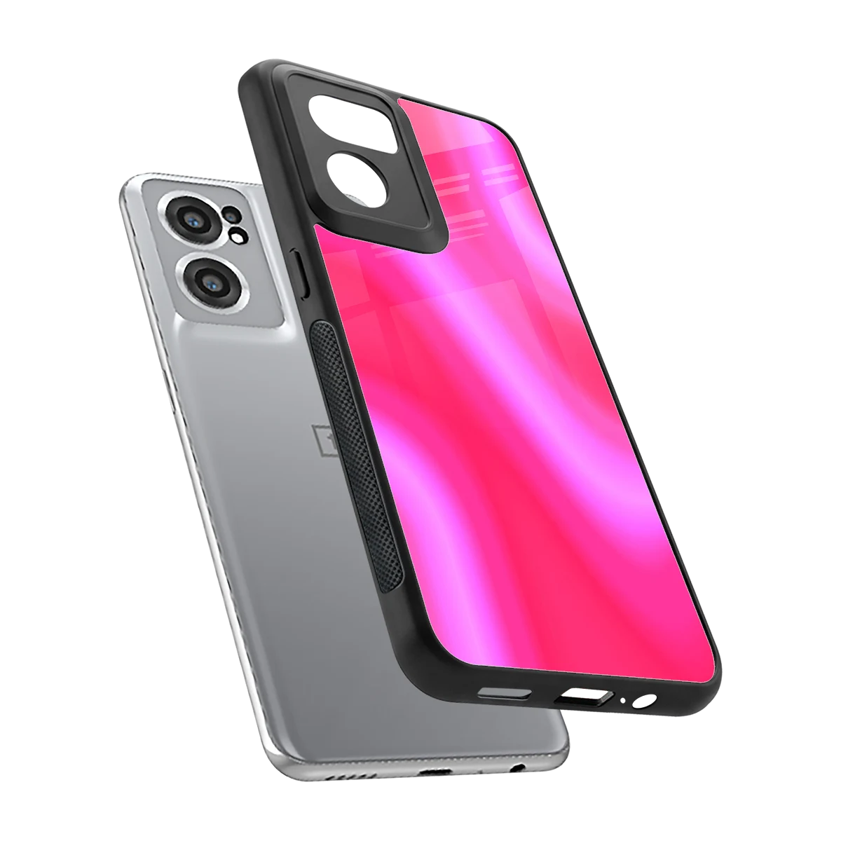 Blush Flow sleek oneplus nord ce 2 cover with tempered glass back and TPU edges