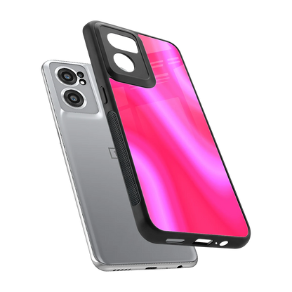 Blush Flow sleek oneplus nord ce 2 cover with tempered glass back and TPU edges